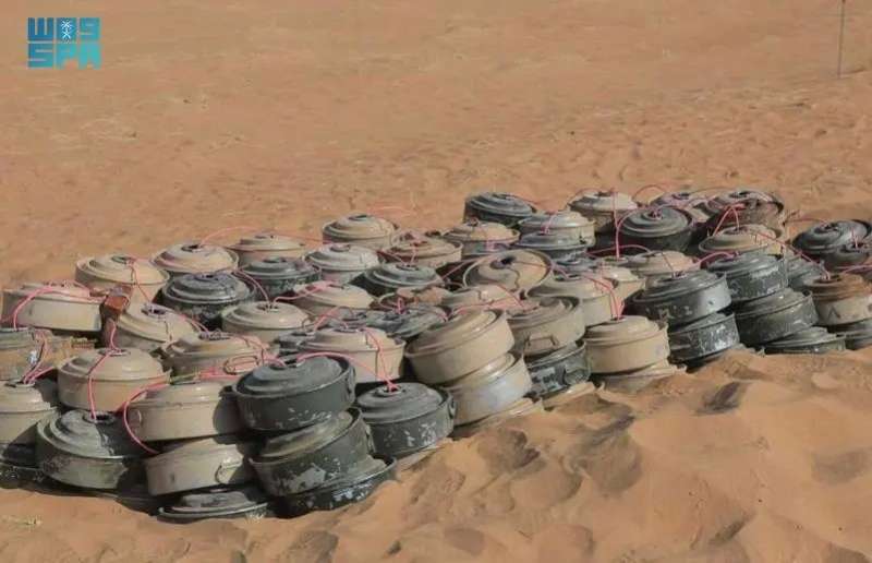 مركز الملك سلمان للإغاثة ينتزع 1.406 ألغام عبر مشروع ”مسام” في اليمن خلال أسبوع