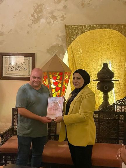 آدم وحواء من إبداع الفنانة ابتهال فؤاد