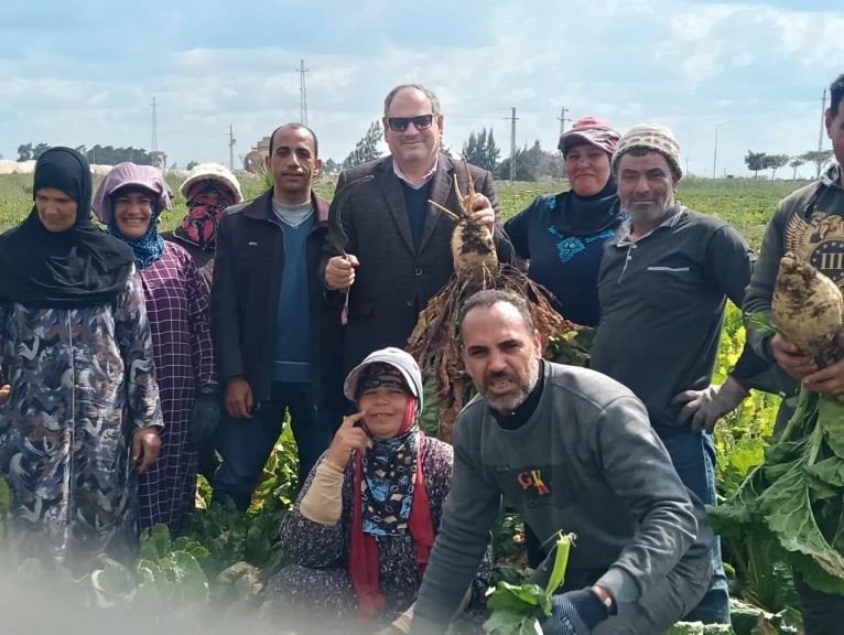 ”البحوث الزراعية” يفتتح يوم حقلي لحصاد وتقييم أصناف بنجر السكر بمحافظة كفر الشيخ