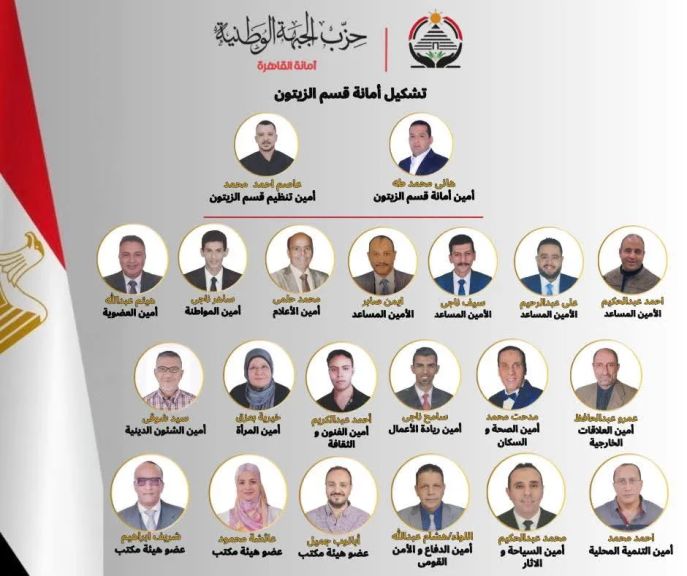 اعتماد تشكيل أمانة الزيتون بحزب الجبهة