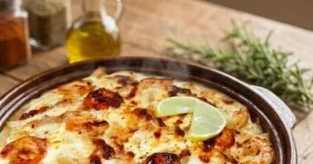 طريقة عمل مكرونه بالبشاميل بالجمبري